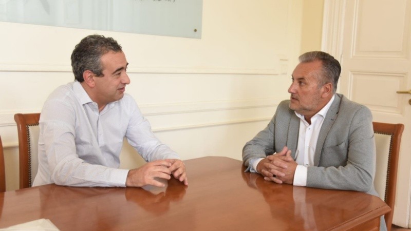 Javkin y Lewandowski, reunidos este martes en la Municipalidad
