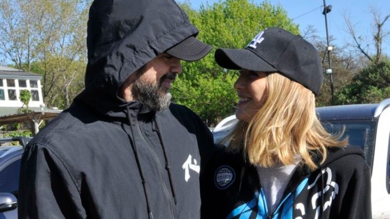 Una de las primeras fotos de la pareja. 