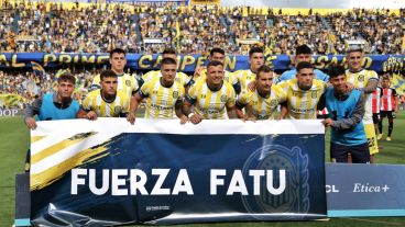 Los once titulares, con apoyo a Broun tras su lesión.