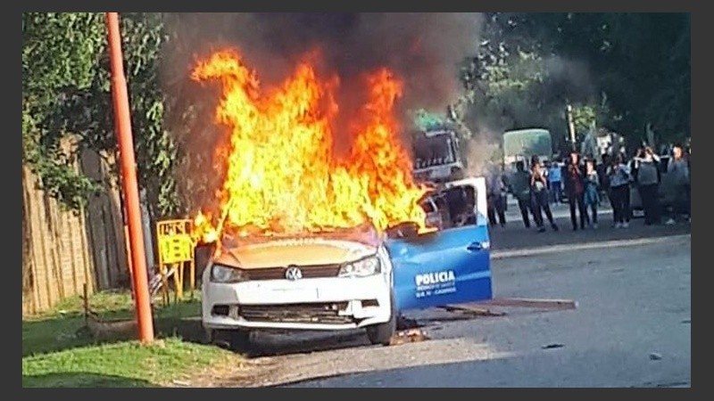 Imágenes dantescas de lo que debió ser una jornada deportiva.