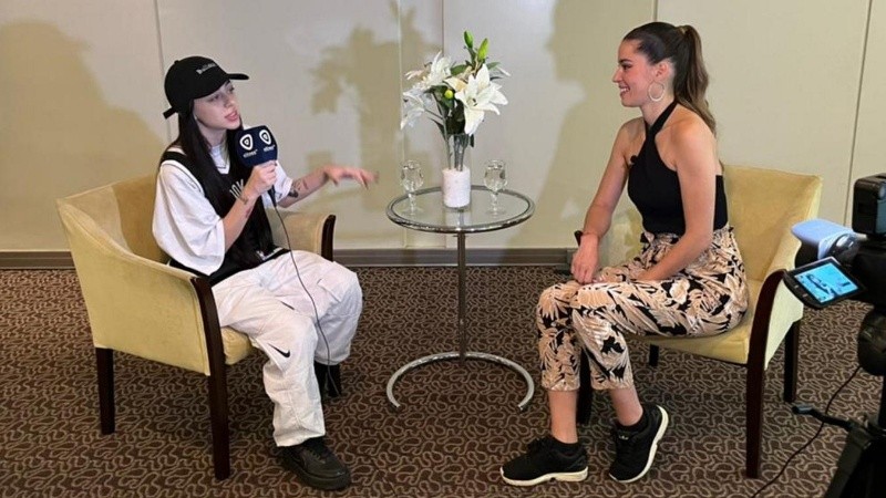 Nicki Nicole, en la entrevista con El Tres
