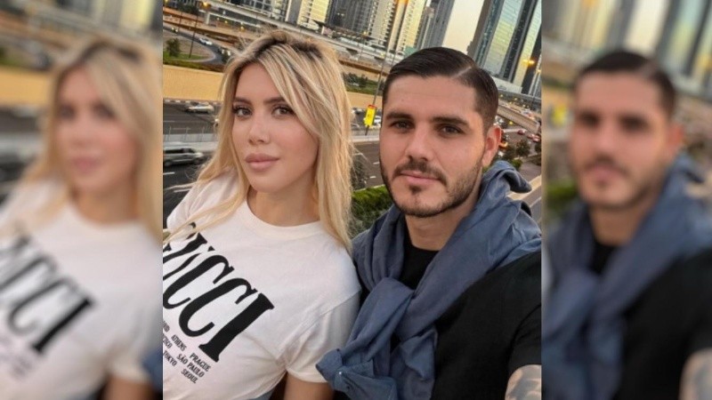 Wanda Nara y Mauro Icardi en Dubai.