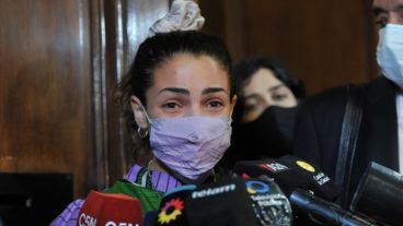 "Estoy muy cansada, muy contenta y orgullosa de que hayamos podido, no solo yo sino todas, llegar hasta acá ", dijo Thelma Fardin tras su declaración.