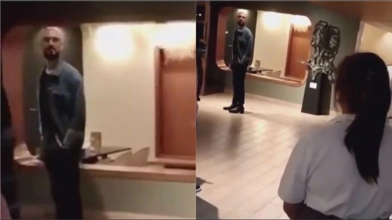 La joven cantó un fragmento del tema 