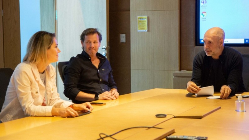 Losada en su encuentro con Rodríguez Larreta en Buenos Aires