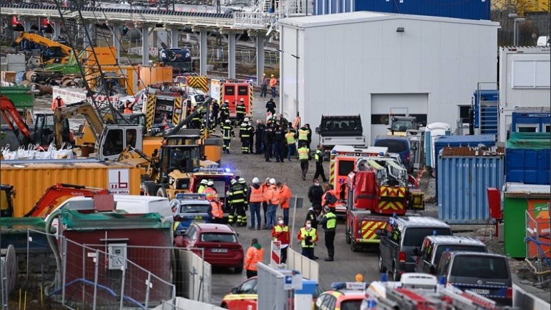 Un importante operativo fue desplegado en la zona.