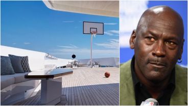 El seis veces campeón de la NBA se aseguró que no le falte una cancha de básquet en su embarcación.