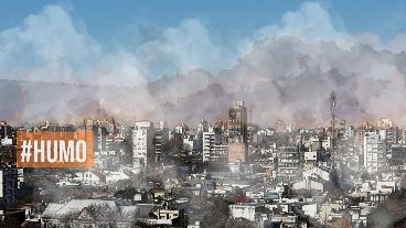 Intervención de Rosario3 sobre imagen original del fotoperiodista Alán Monzón.