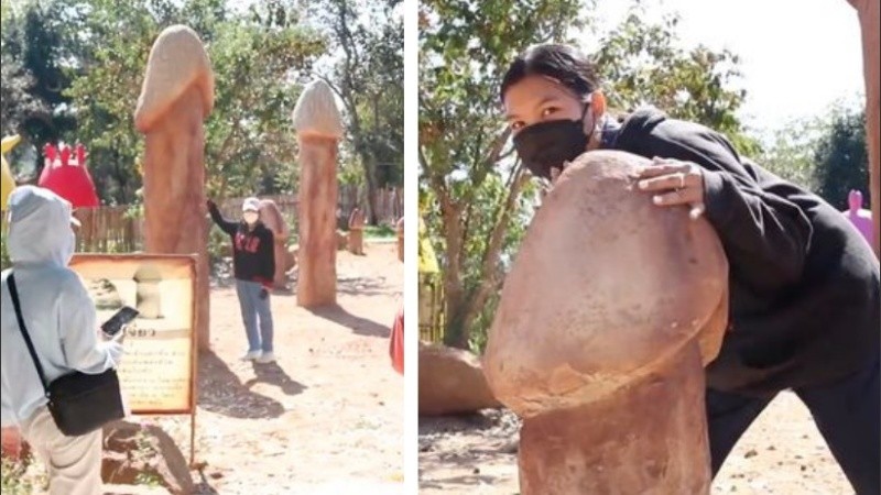 En Tailandia utilizan estructuras de falo porque creen que podrían tener poderes.