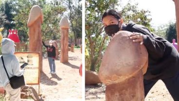 En Tailandia utilizan estructuras de falo porque creen que podrían tener poderes.