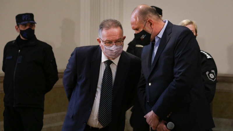Perotti y Jorge Lagna, el ministro de Seguridad que reemplazó a Sain.