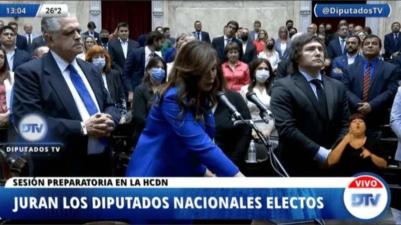 La jura de Victoria Villarruel como nueva diputada nacional