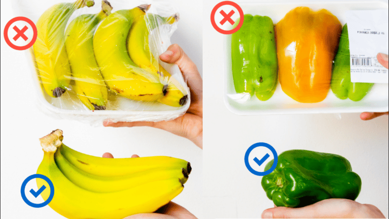 Contaminar hasta el absurdo: ¿para qué empaquetar una banana?