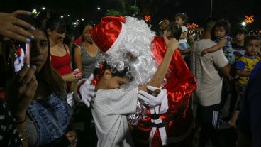 Papá Noel presente en la noche del 8 de diciembre.