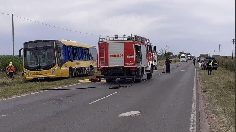 Por el siniestro, hay dos personas que fueron trasladadas al hospital de Casilda.