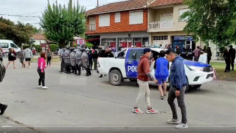 Los incidentes comenzaron poco después de las 17, cuando comenzó la marcha.