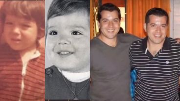 Las fotos de Sebastián y Mariano, antes y después del encuentro.