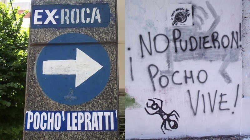 Además de pintadas infinitas, en 2007 la calle Pocho Lepratti Ex Roca marcó una época.