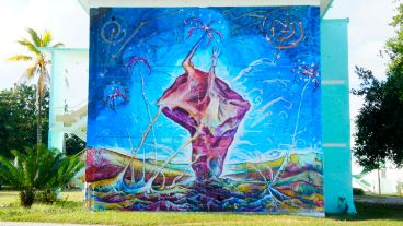 Camino Corazón: parte de un tríptico realizado en Santa Clara, Cuba, donde están los restos del Che Guevara.