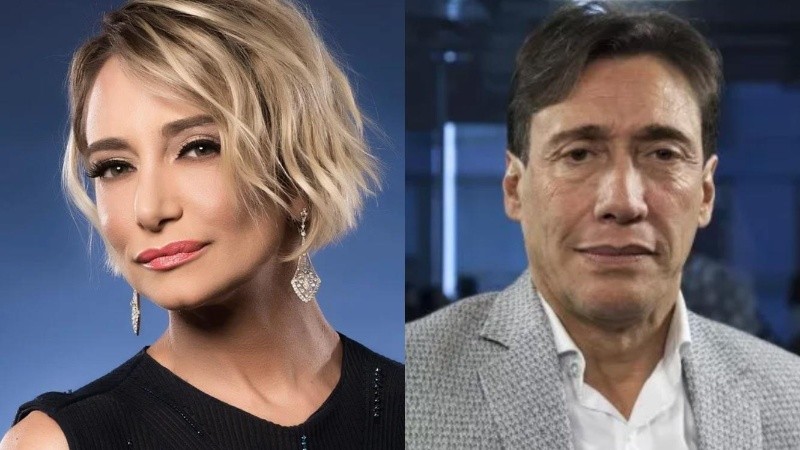 La cantante Andrea Ghidone y el actor Fabián Gianola.