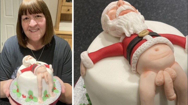 Jackie envió una foto de su creación a su desprevenida hija.