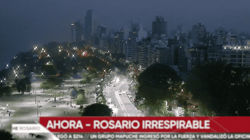 Telenoche reflejó el fenómeno de este jueves.