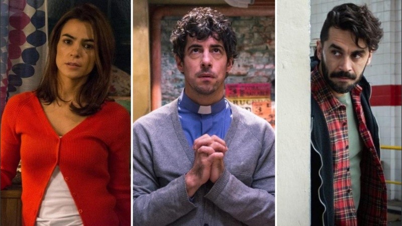 Agustina Cherri, Esteban Lamothe y Gonzalo Heredia.