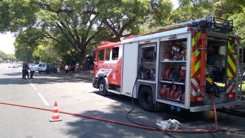 El incendio en la zona de la costanera rosarina