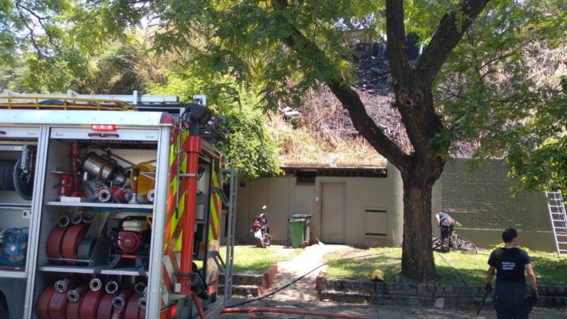 El incendio en la zona de la costanera rosarina