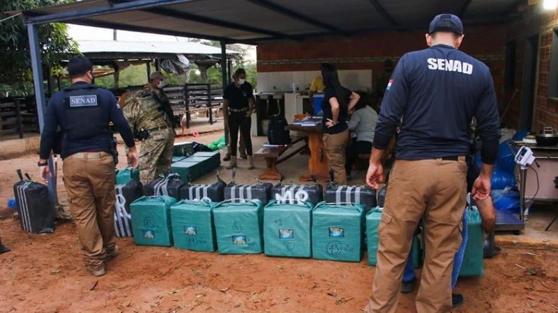 Los 947 kilos de cocaína estaban embalados y preparados para ser trasladados por la hidorvía.