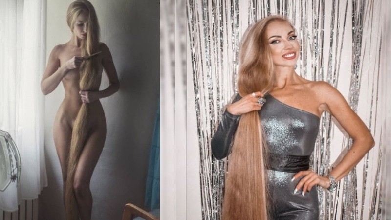 La mujer hace más de 30 años que no se corta el cabello.