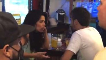 Volnovich fue filmada junto a su pareja en Holbox.