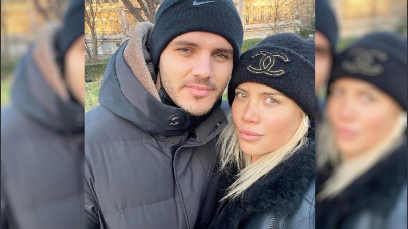Wanda Nara y Mauro Icardi.