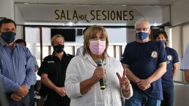 La ministra Martorano encabezó el acto.
