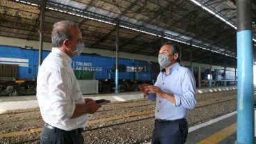 Giuliano habló a solas con Rosario3 en la estación Rosario Norte