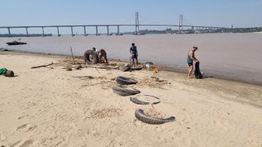 La jornada de limpieza fue realizada este sábado a la mañana.