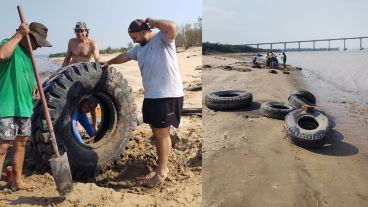 La jornada de limpieza fue realizada este sábado a la mañana.