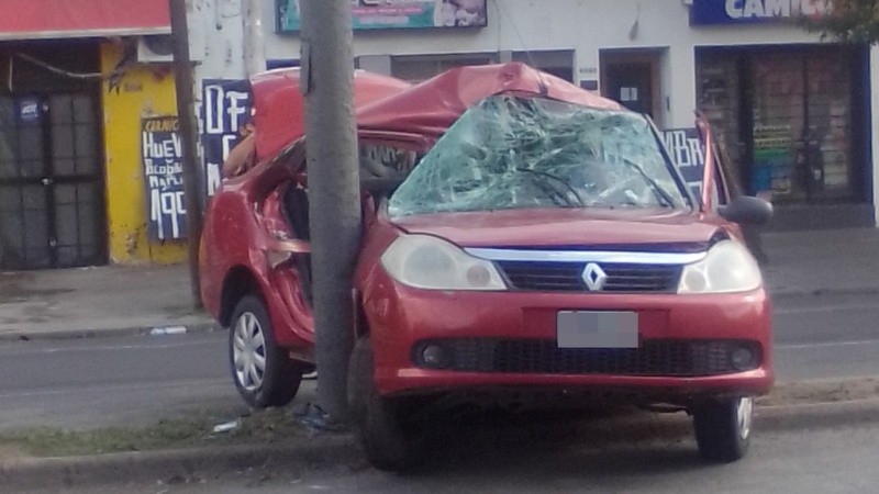 El siniestro vial ocurrió este domingo a la madrugada.
