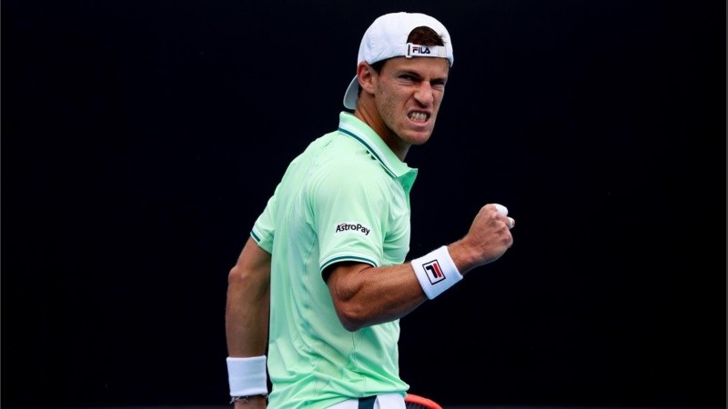 Diego Schwartzman sigue en carrera en el primer Grand Slam del 2022.