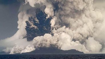 La capital Nuku'alofa fue cubierta por dos centímetros de ceniza volcánica y polvo.
