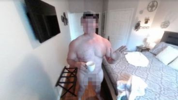 El hombre logró pasar a escondidas el sistema de filtrado.