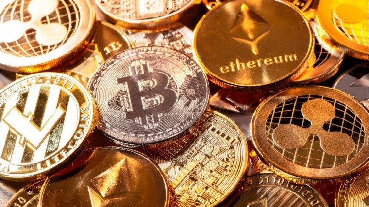 Many coins of various cryptocurrencies