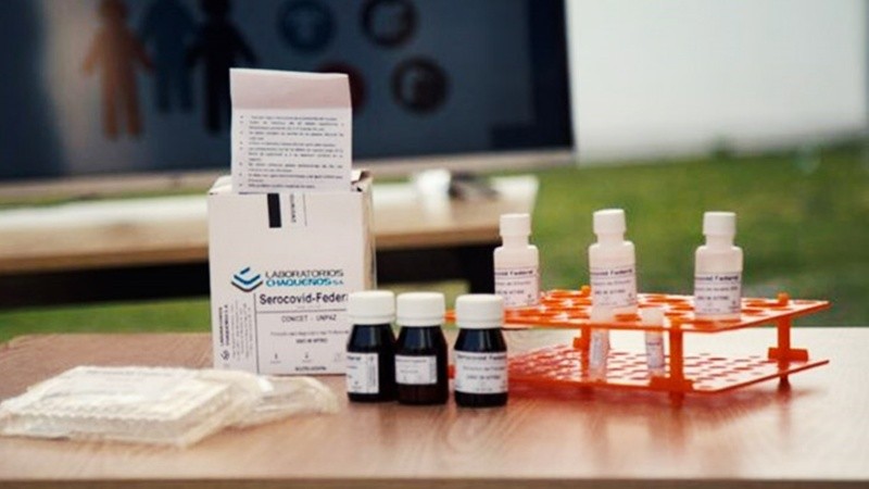 El kit del Conicet para saber si se formaron anticuerpos.