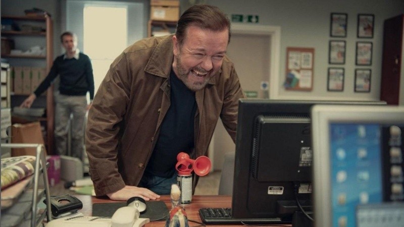 Ricky Gervais en una escena de la serie 