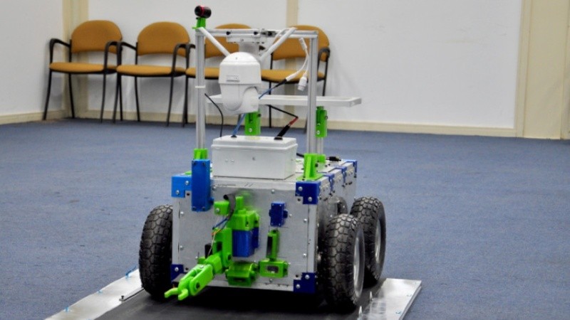 Un prototipo del robot enviado a la Antártida.