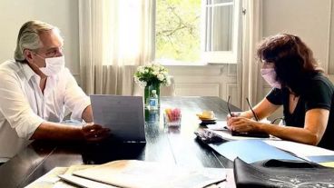 El presidente Alberto Fernández se reunió con la secretaria Legal y Técnica de la Presidencia, Vilma Ibarra.