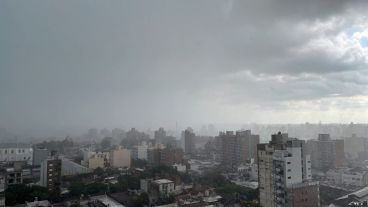 Un fuerte chaparrón pasadas las 17 de este miércoles.