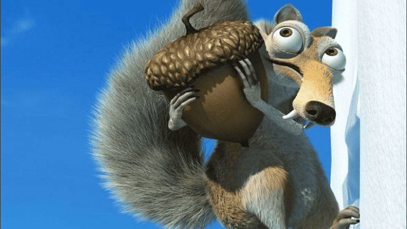 La ardilla no está presente en la última película, estrenada el 28 de enero.