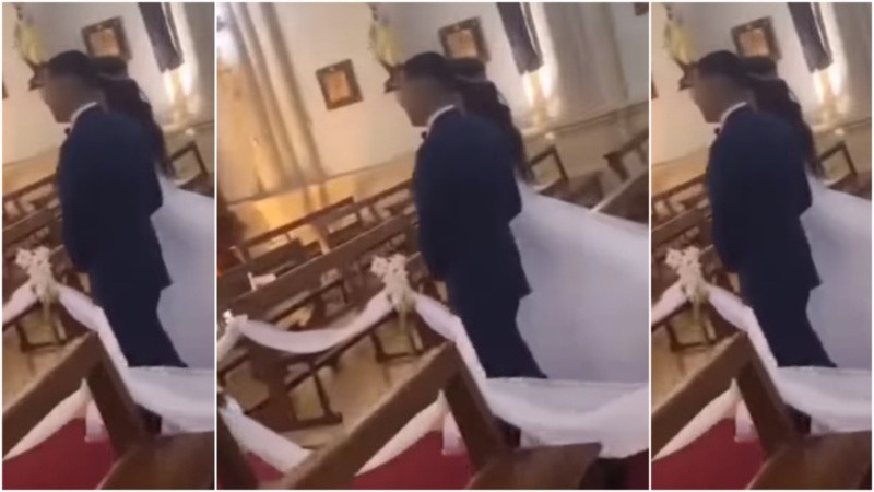 Las fotos del casamiento compartidas en redes sociales.