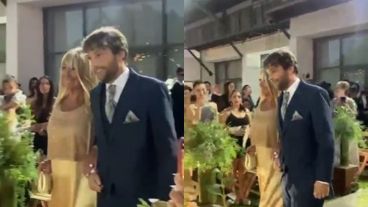 Mutio con su esposa en Rosario.